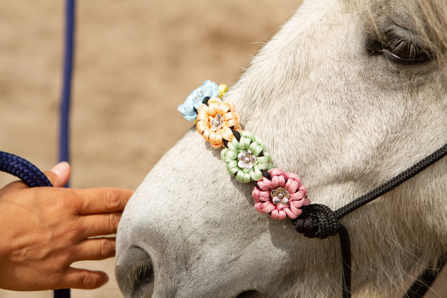 Knotenhalfter "Flora"